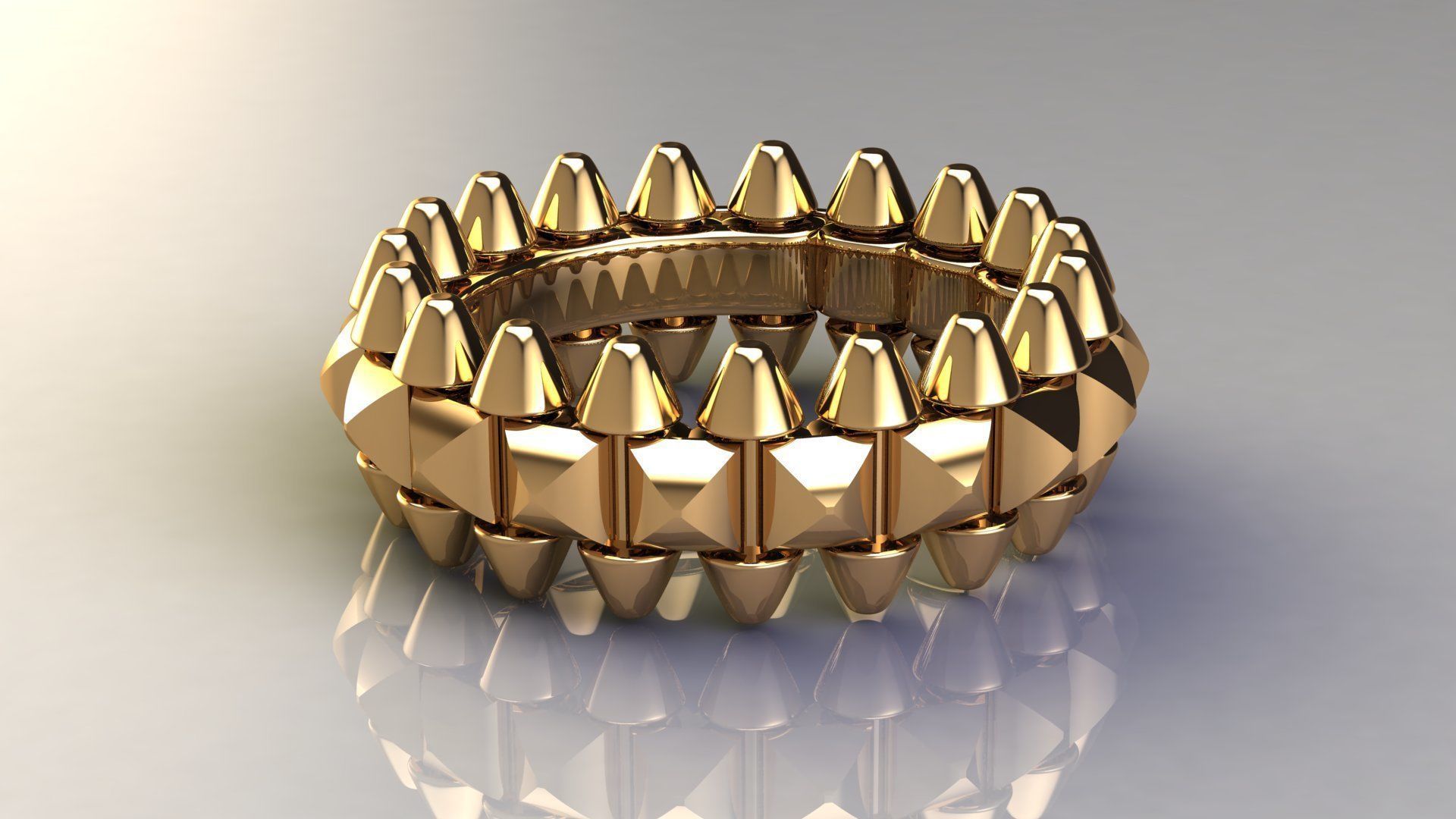 Jewelry ring 3D print model_3