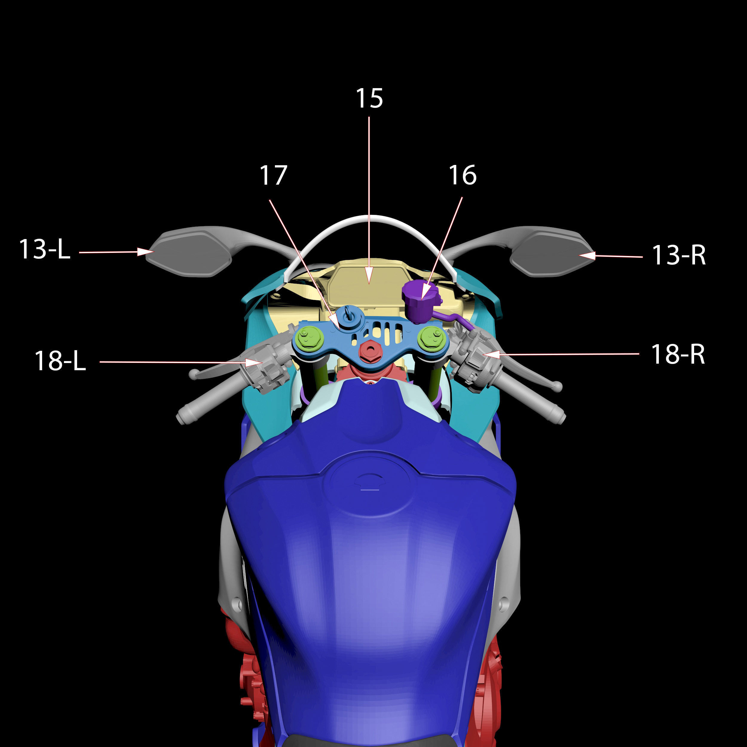 Yamaha YZF R1 2020 3D Model Ready to Print STL File 3D print model_6