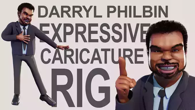 Darryl Philbin Caricature Rig