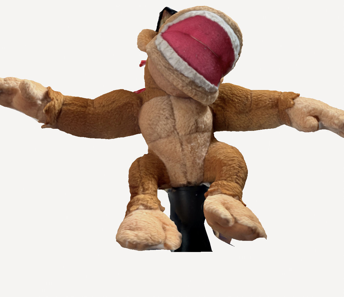 Seated Monkey 3D print model_3