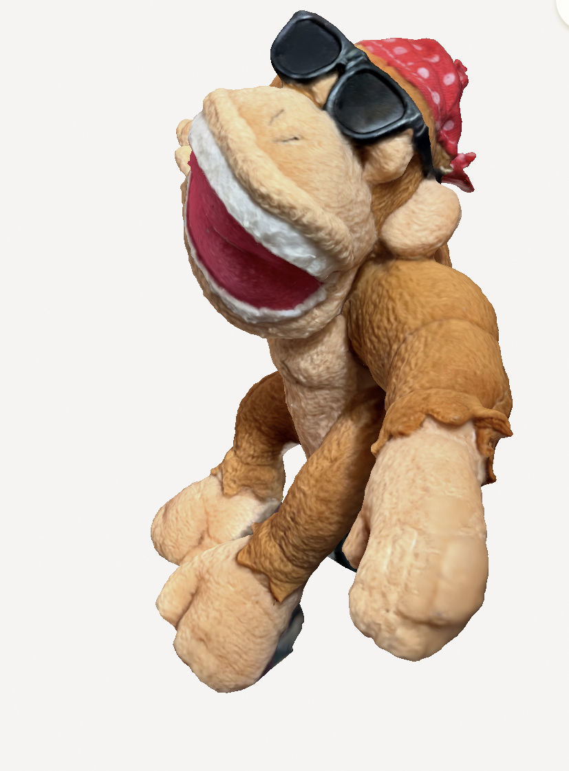 Seated Monkey 3D print model_1