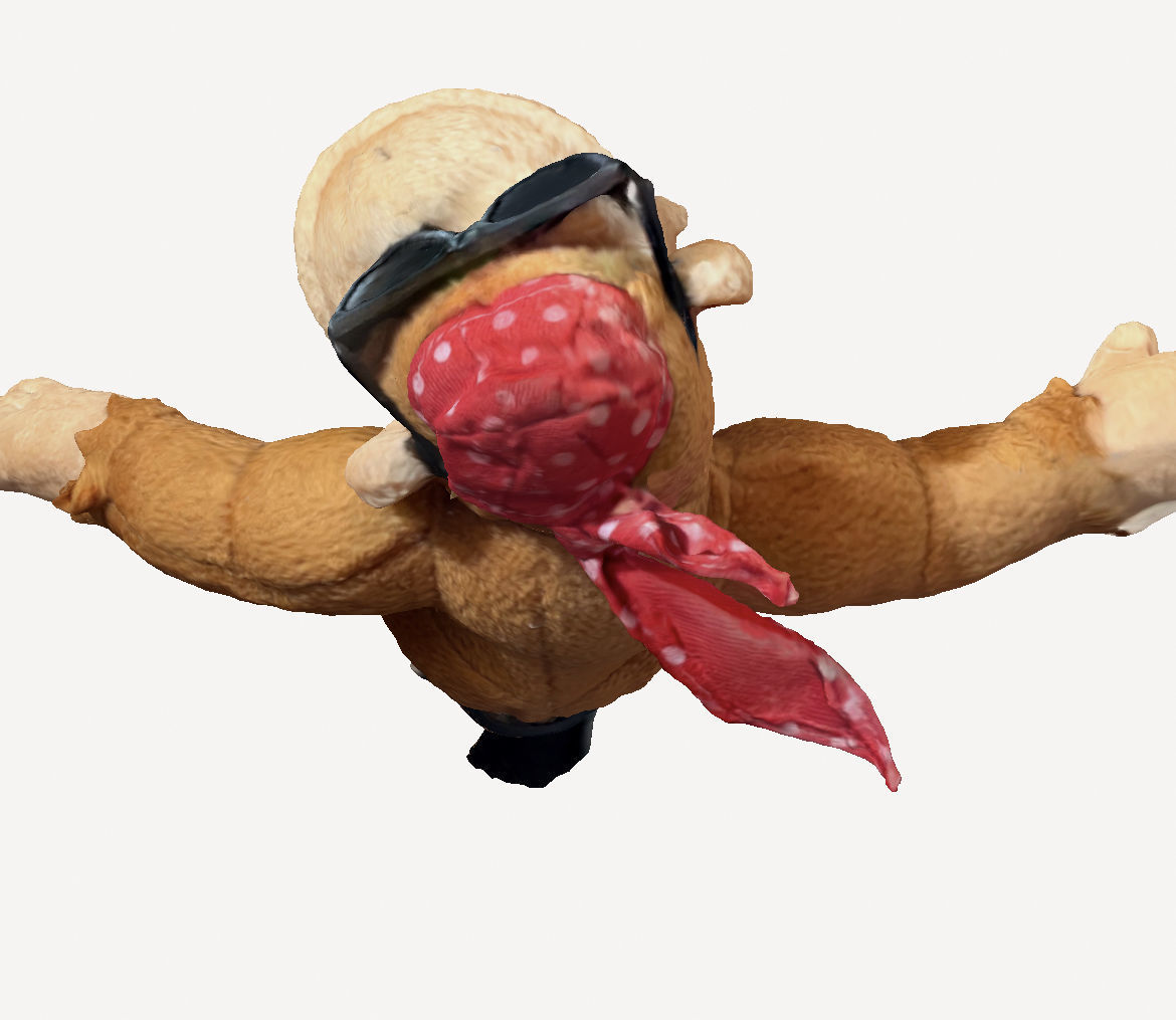 Seated Monkey 3D print model_2