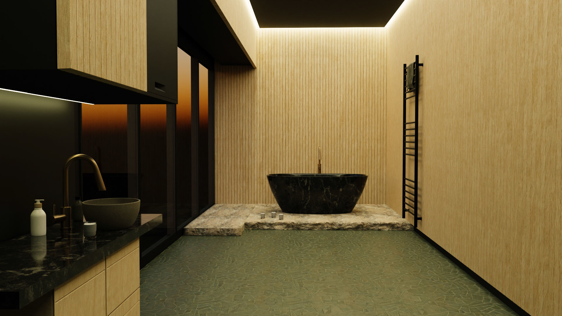Minimalistic Bathroom Interior 3d Model by Nikdox 3D model_12