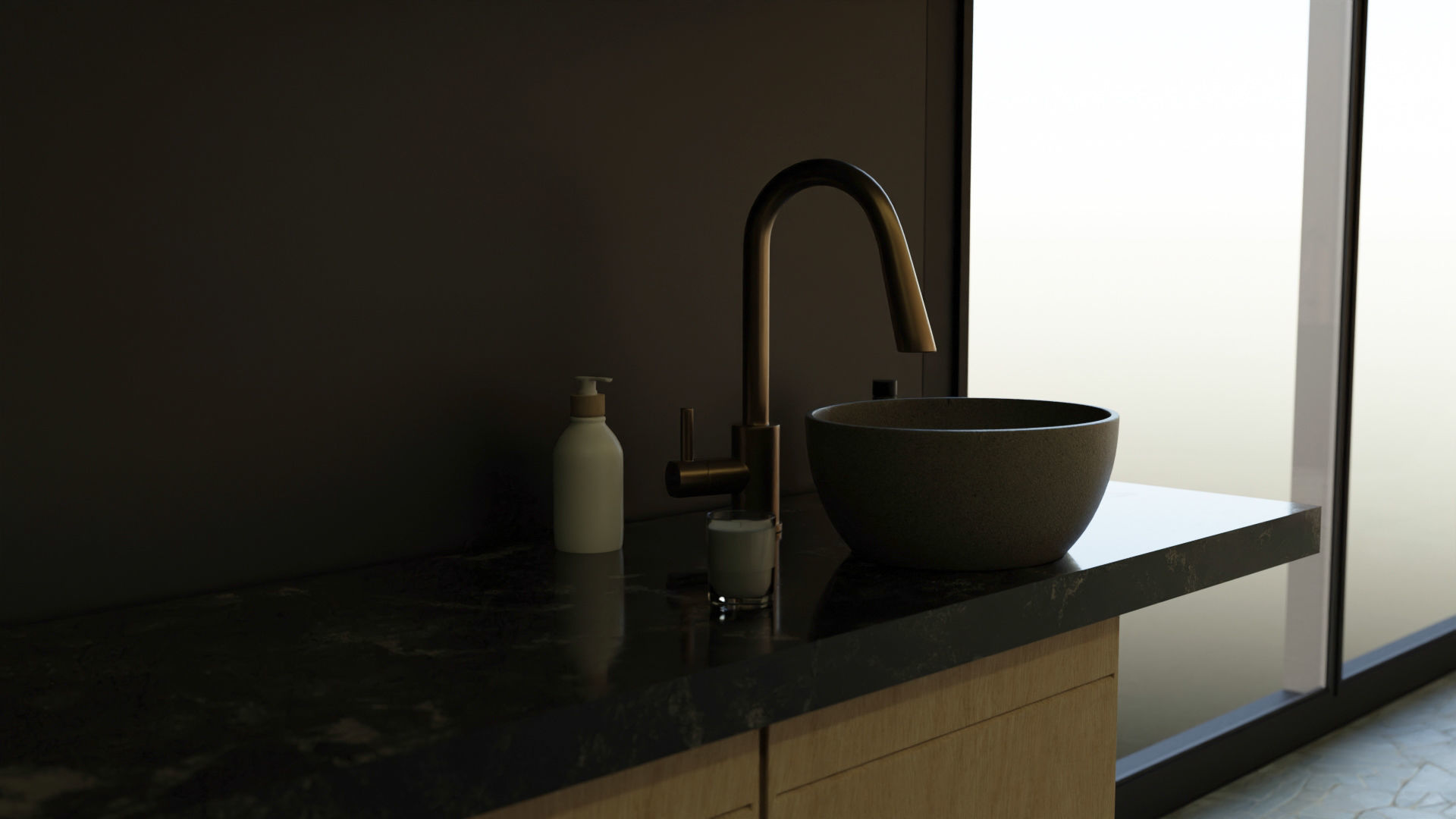 Minimalistic Bathroom Interior 3d Model by Nikdox 3D model_6
