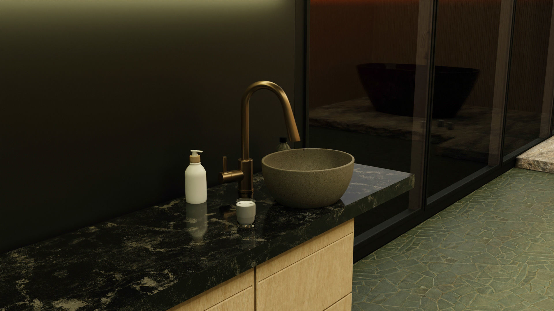 Minimalistic Bathroom Interior 3d Model by Nikdox 3D model_14