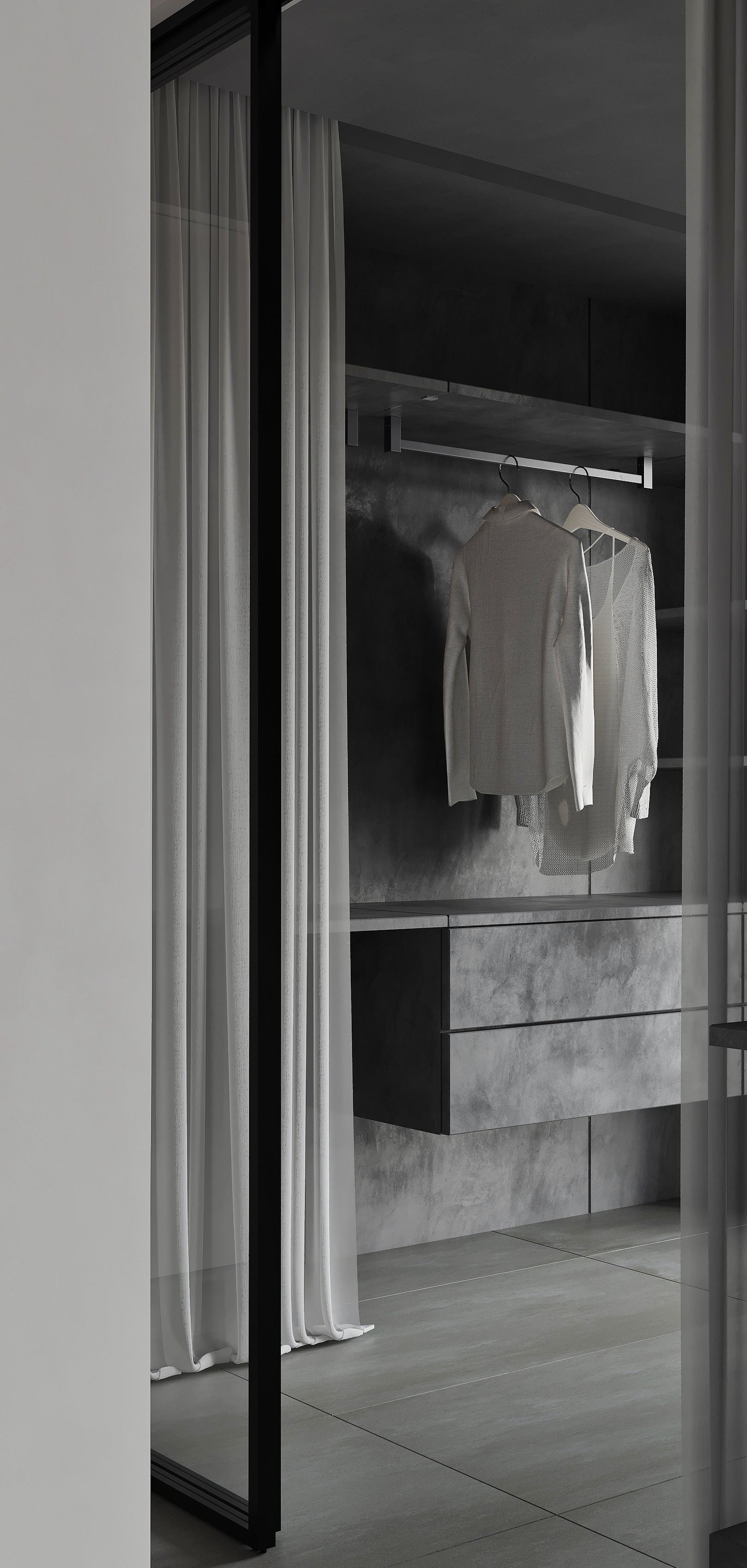 Modern apartment interior design 3d model 3D model_9