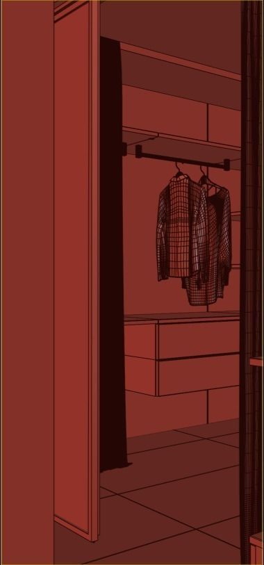 Modern apartment interior design 3d model 3D model_15