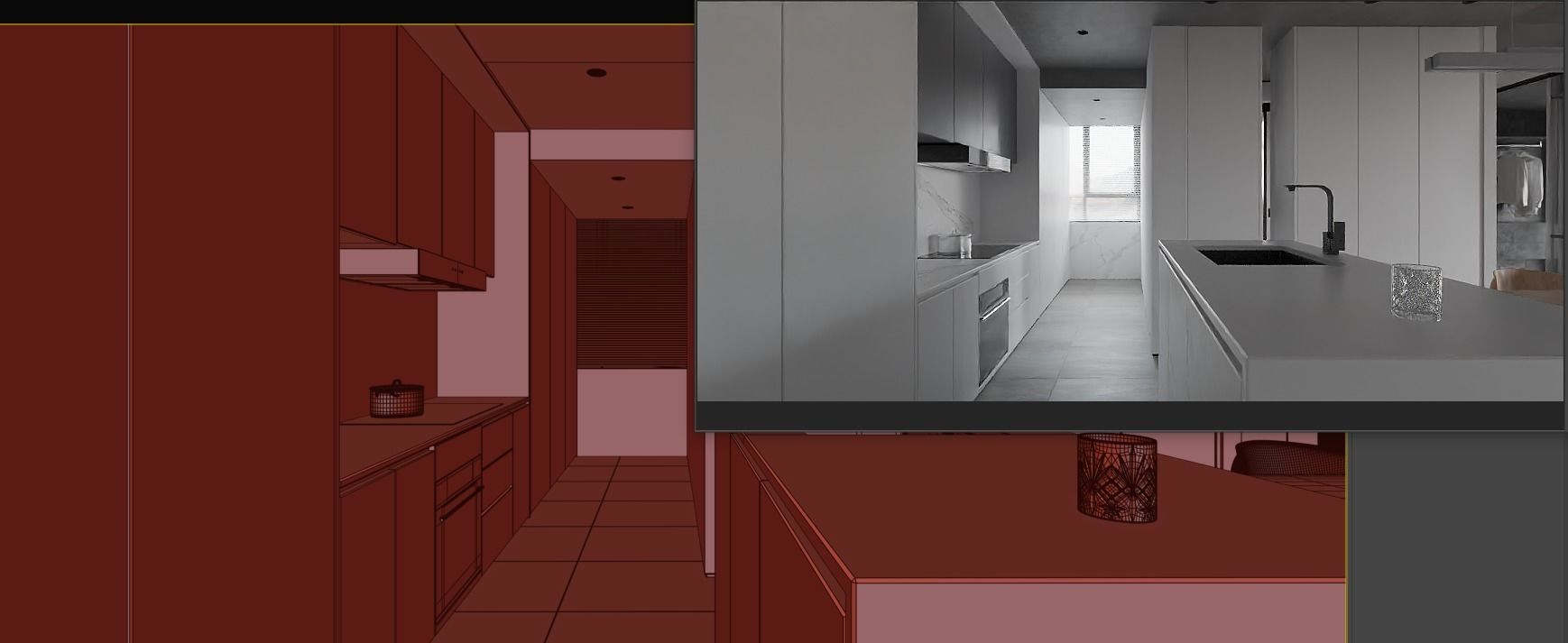 Modern apartment interior design 3d model 3D model_13