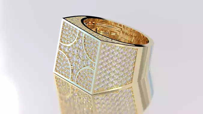 Hip Hop Signet Ring 3D print model