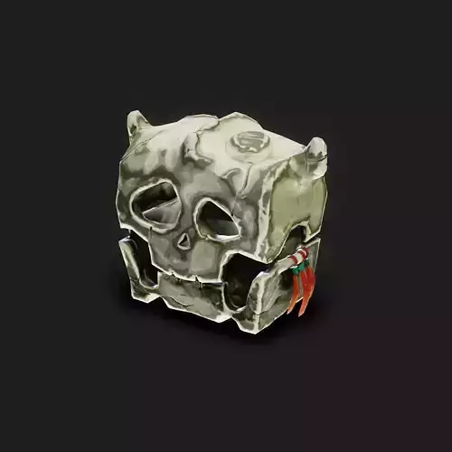  Stylized Skull chest - PBR Game Ready