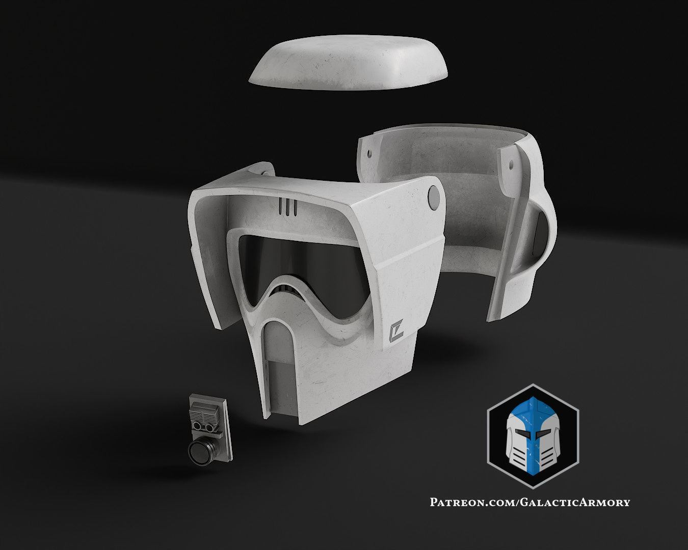 Scout Trooper Helmet - 3D Print Files 3D print model_1