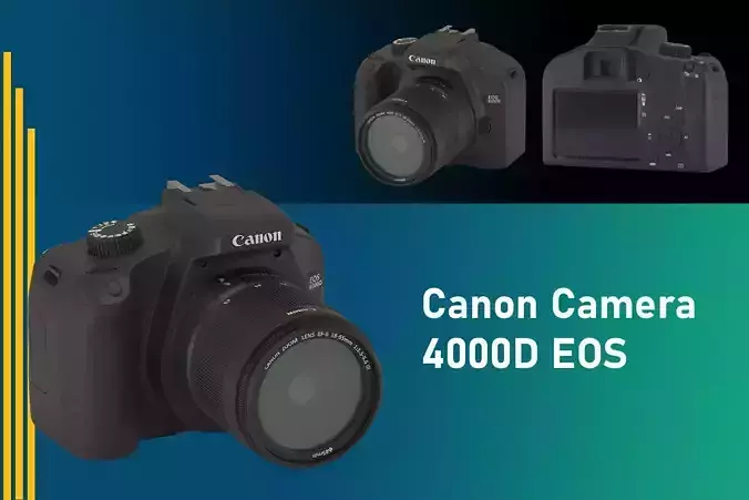 Camera Canon 4000D 3D model
