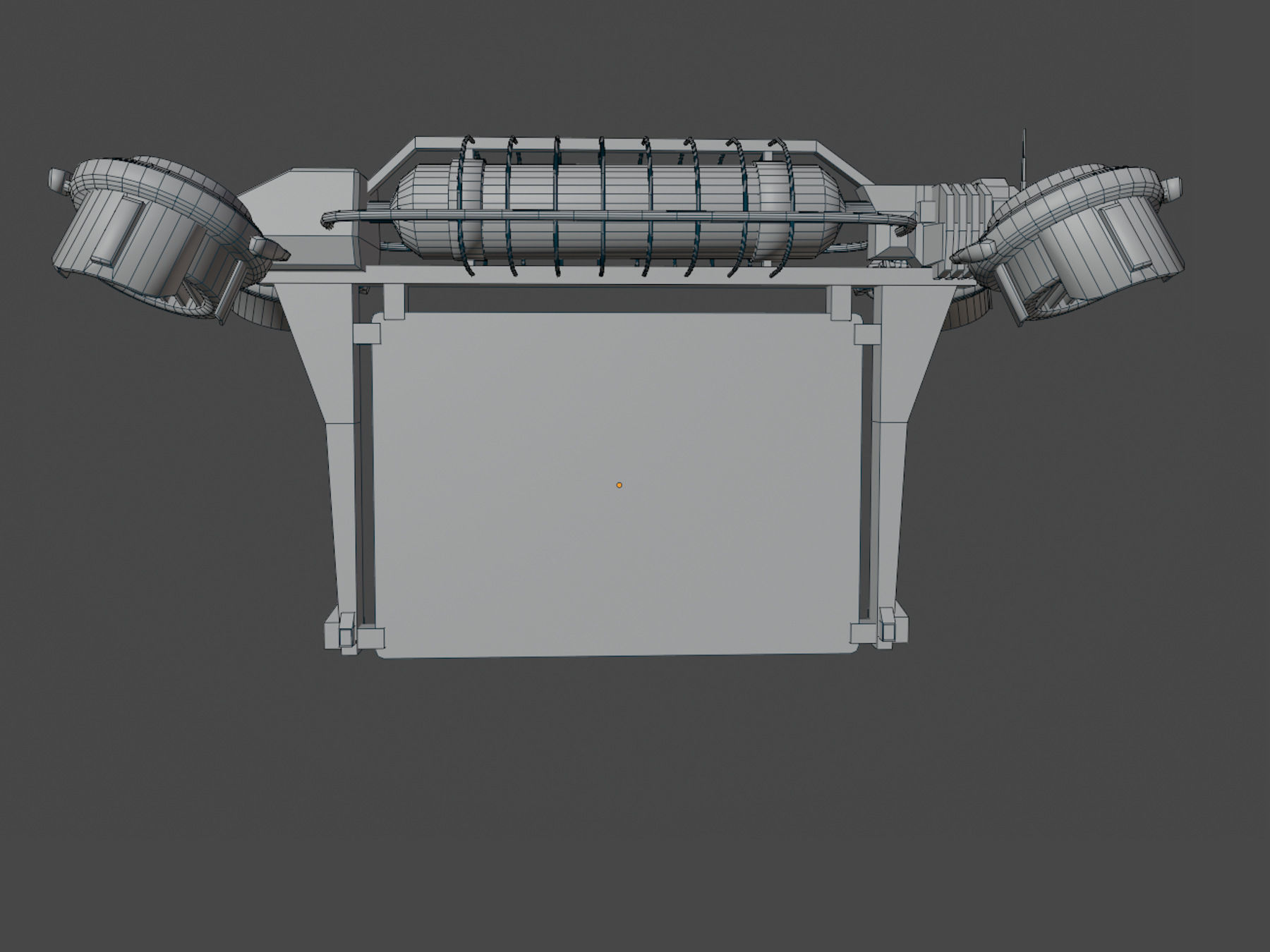 Sci Fi Advertising Drone Low-poly 3D model_7