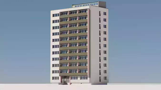 Eastern European Building 015 Free low-poly 3D model
