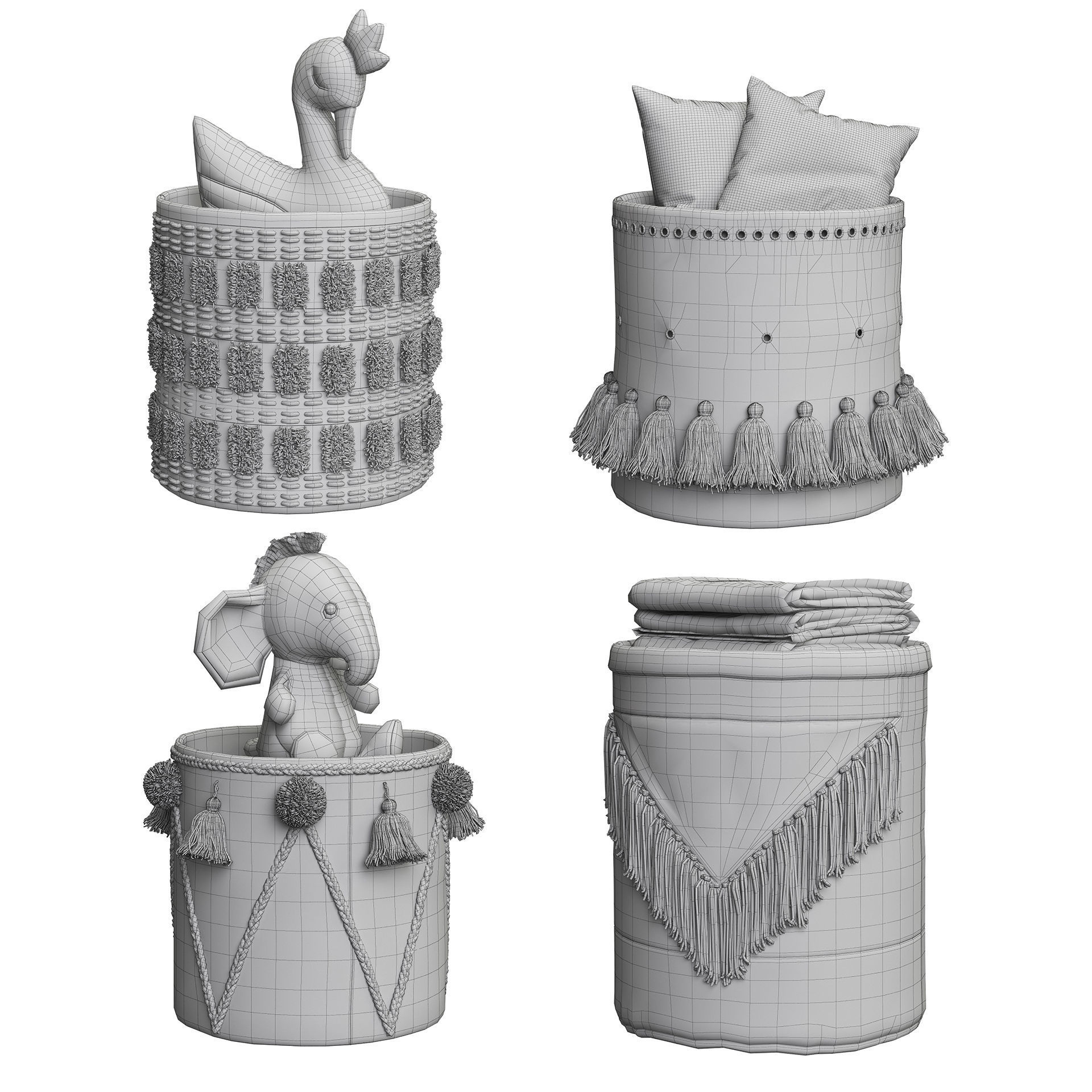 Baskets Set 16 3D model_6