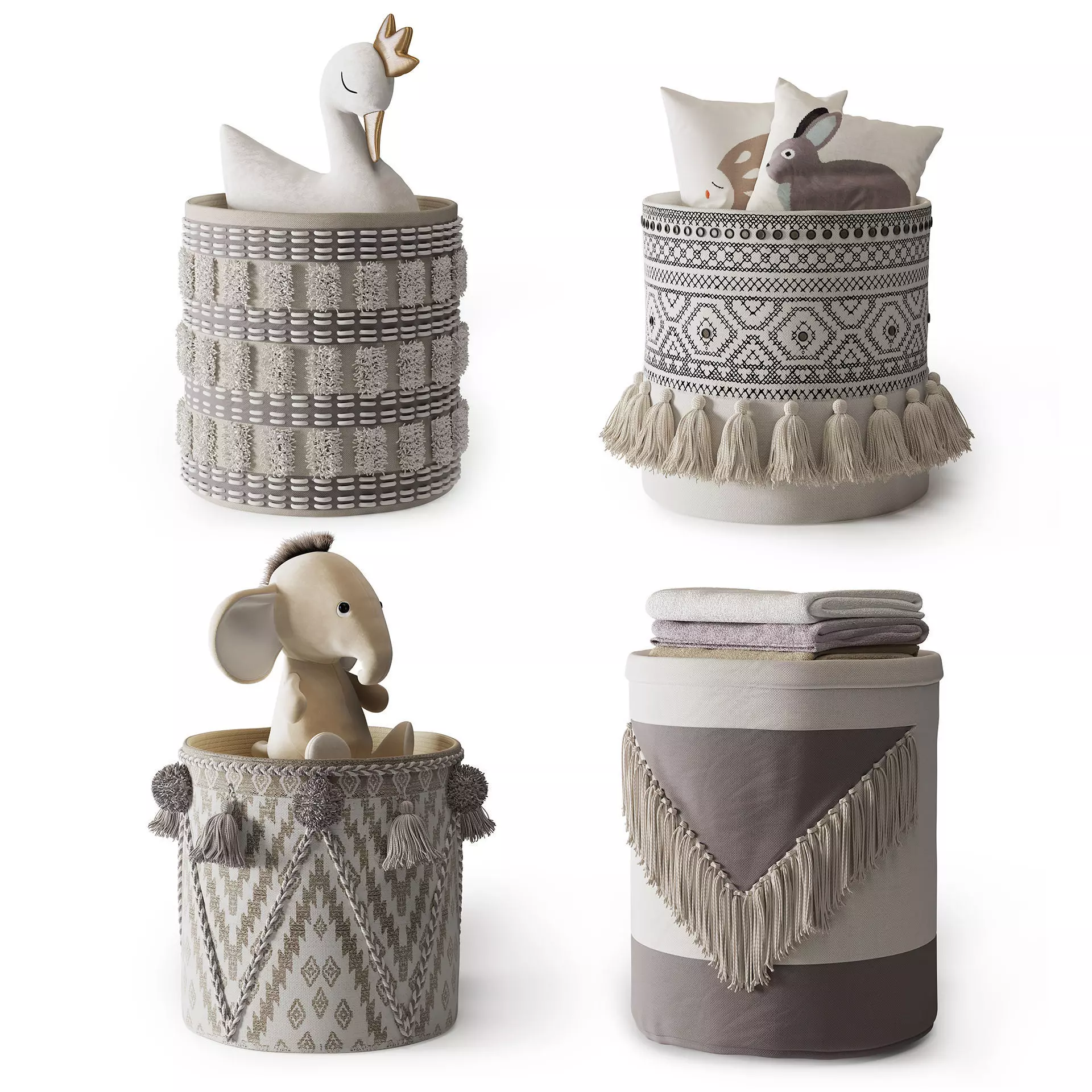 Baskets Set 16 3D model_0