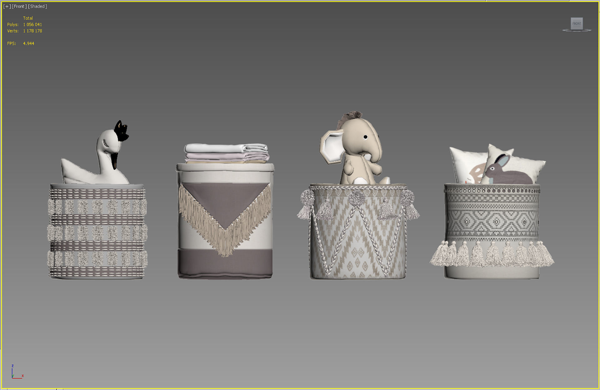 Baskets Set 16 3D model_5
