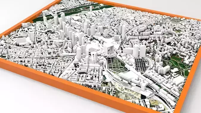 Cityscape Paris France 3D model