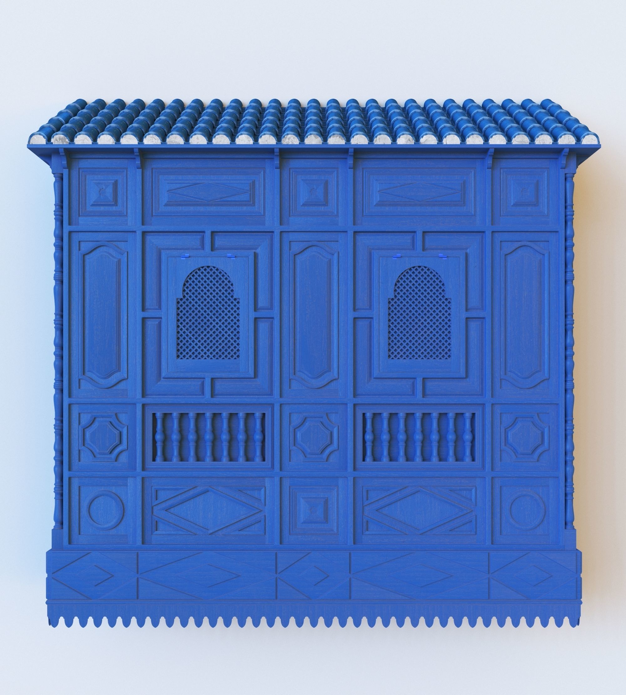 Tunisian Style Mashrabiah - Window 3D model_1