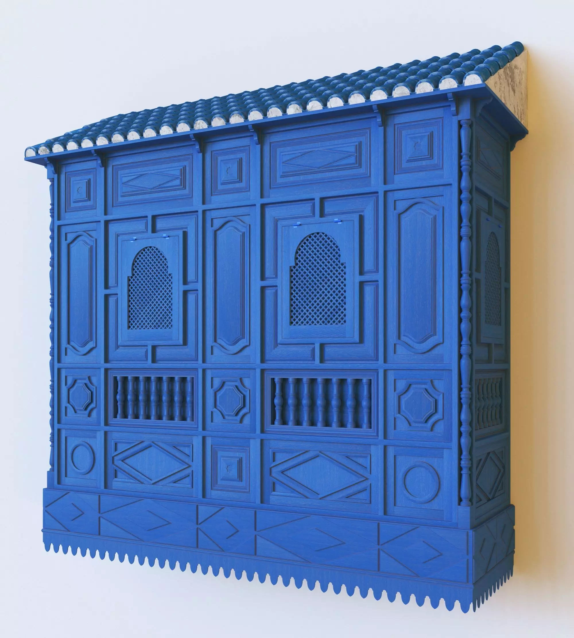Tunisian Style Mashrabiah - Window 3D model_0