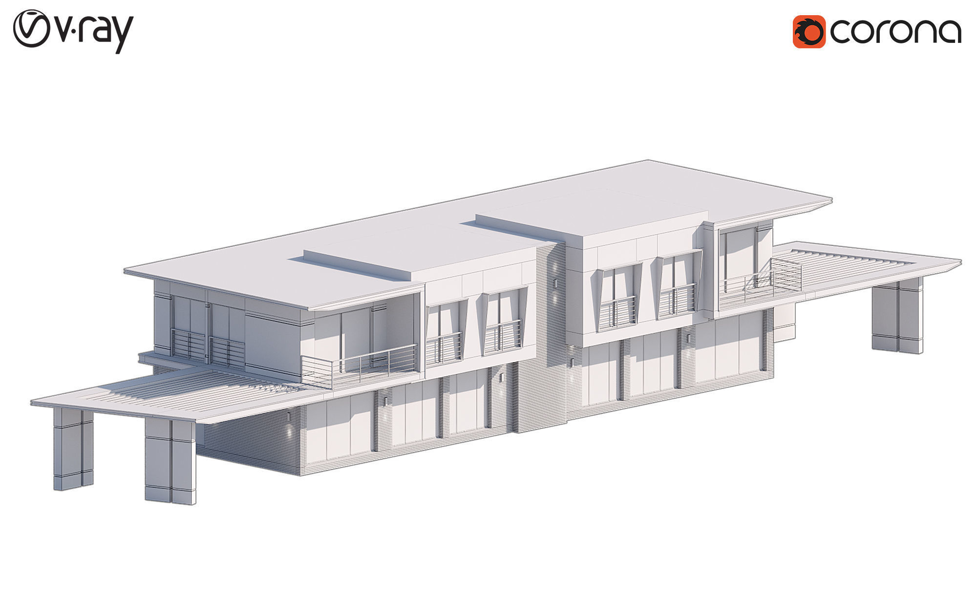 Modern Villas 1 3D model_18