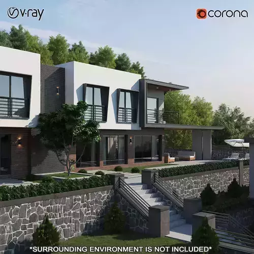 Modern Villas 1 3D model