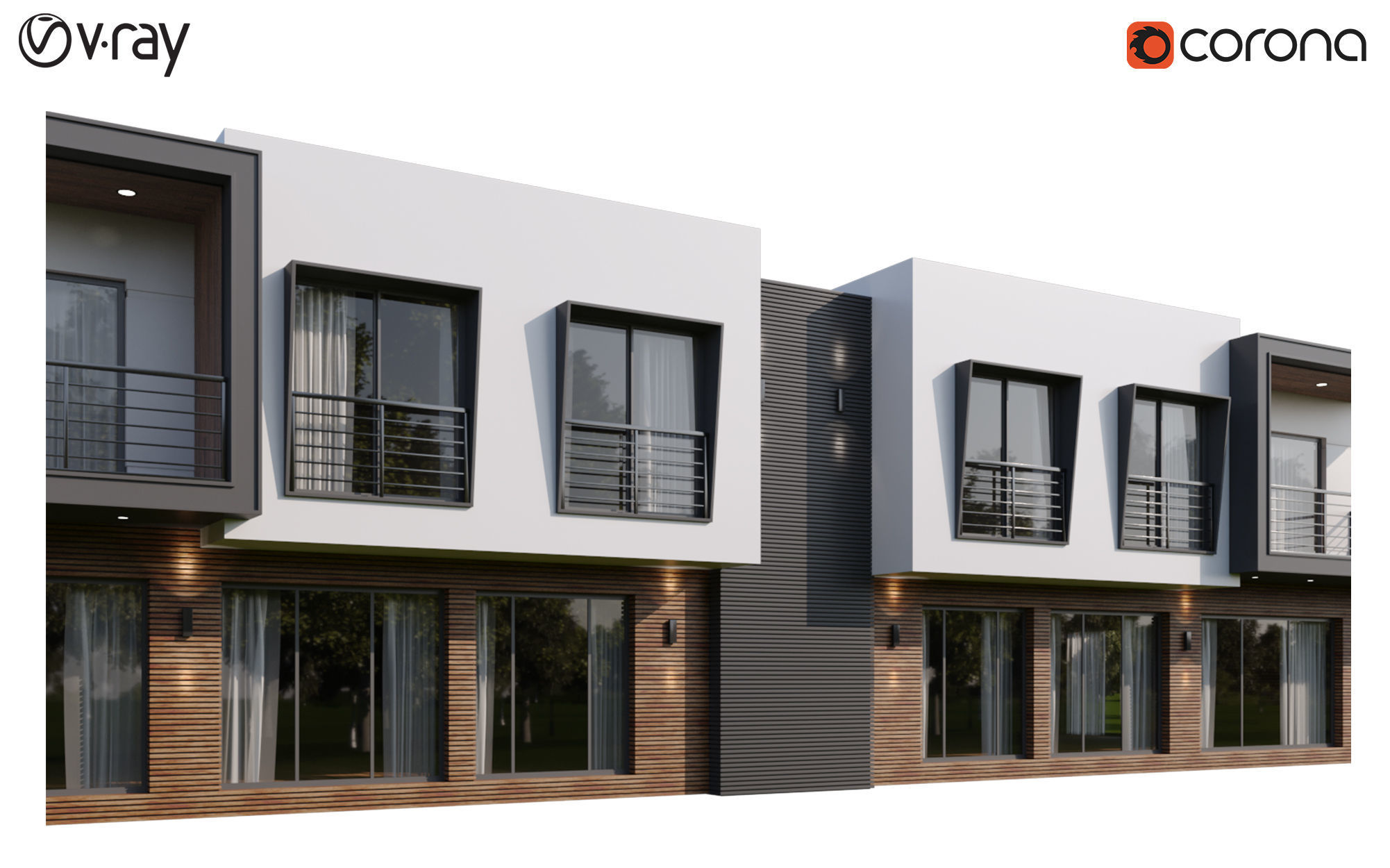 Modern Villas 1 3D model_11