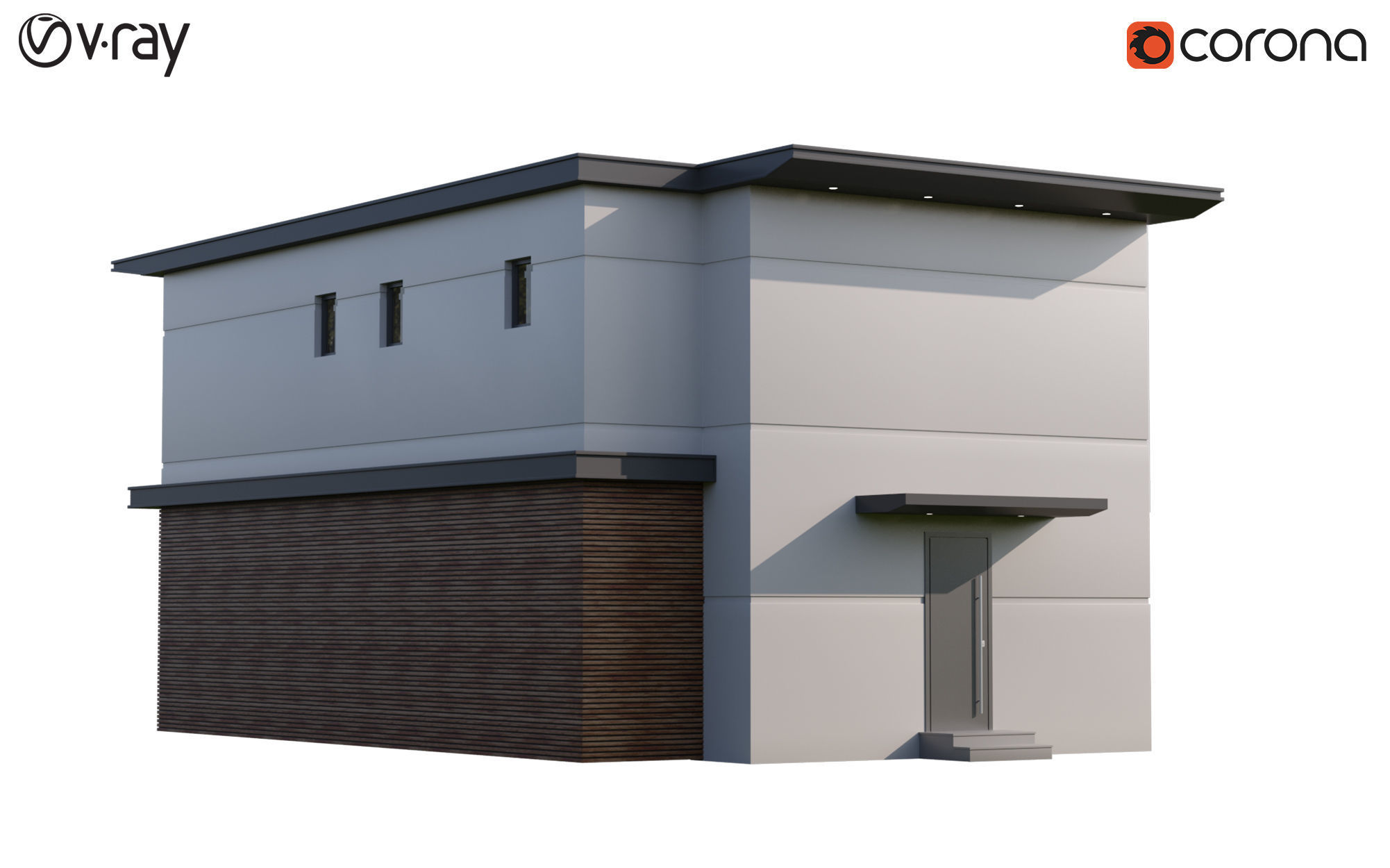 Modern Villas 1 3D model_7