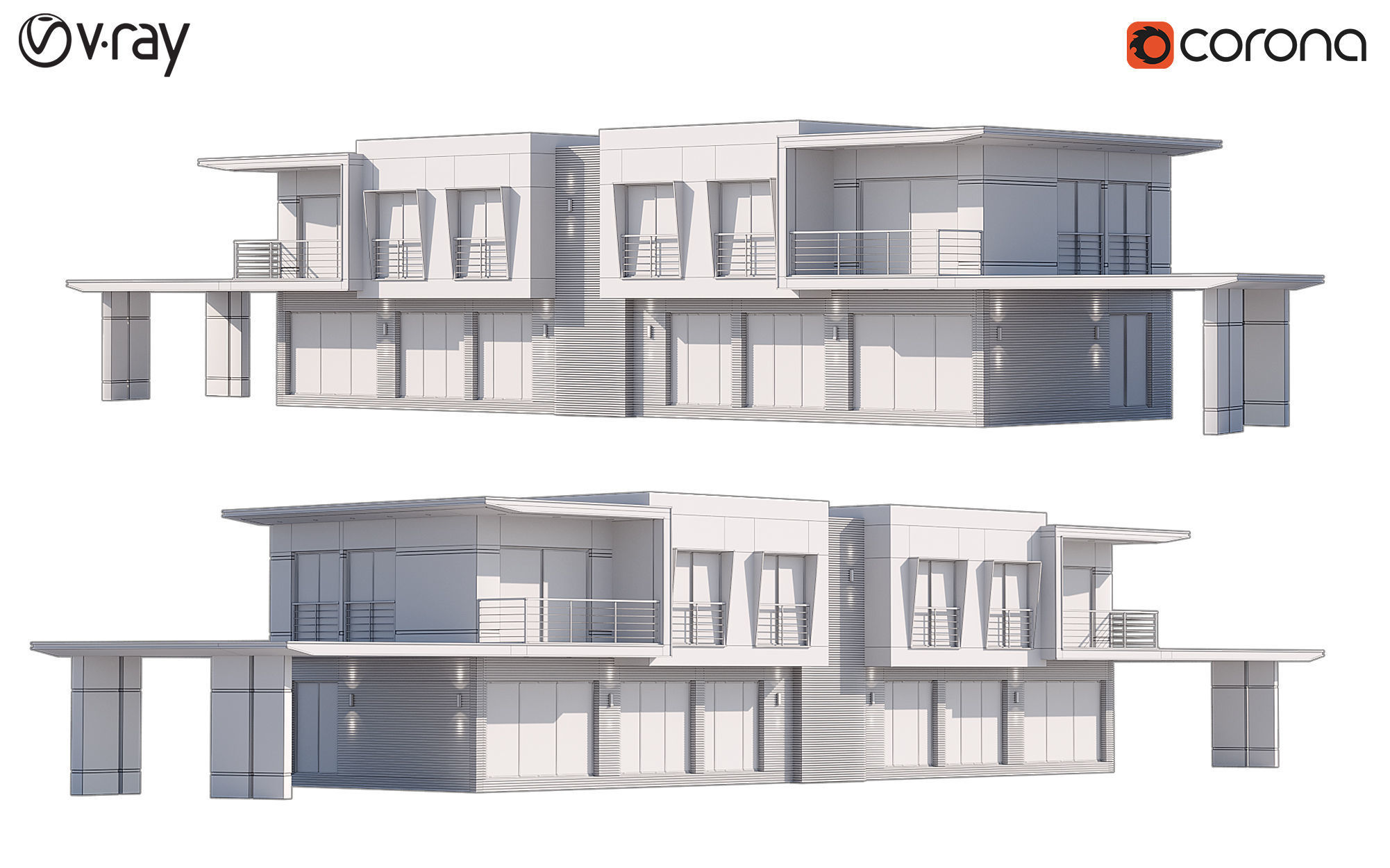 Modern Villas 1 3D model_19