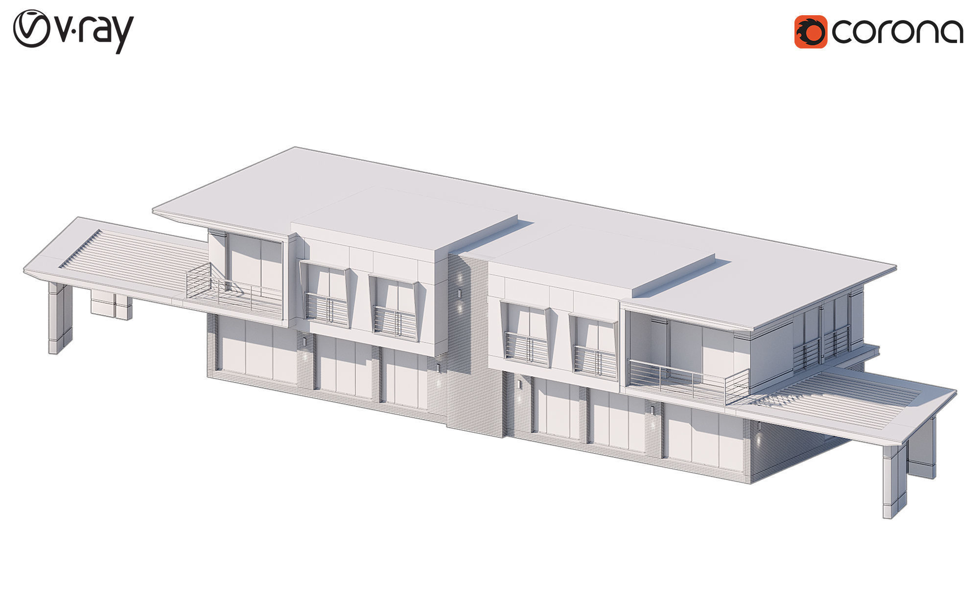 Modern Villas 1 3D model_17