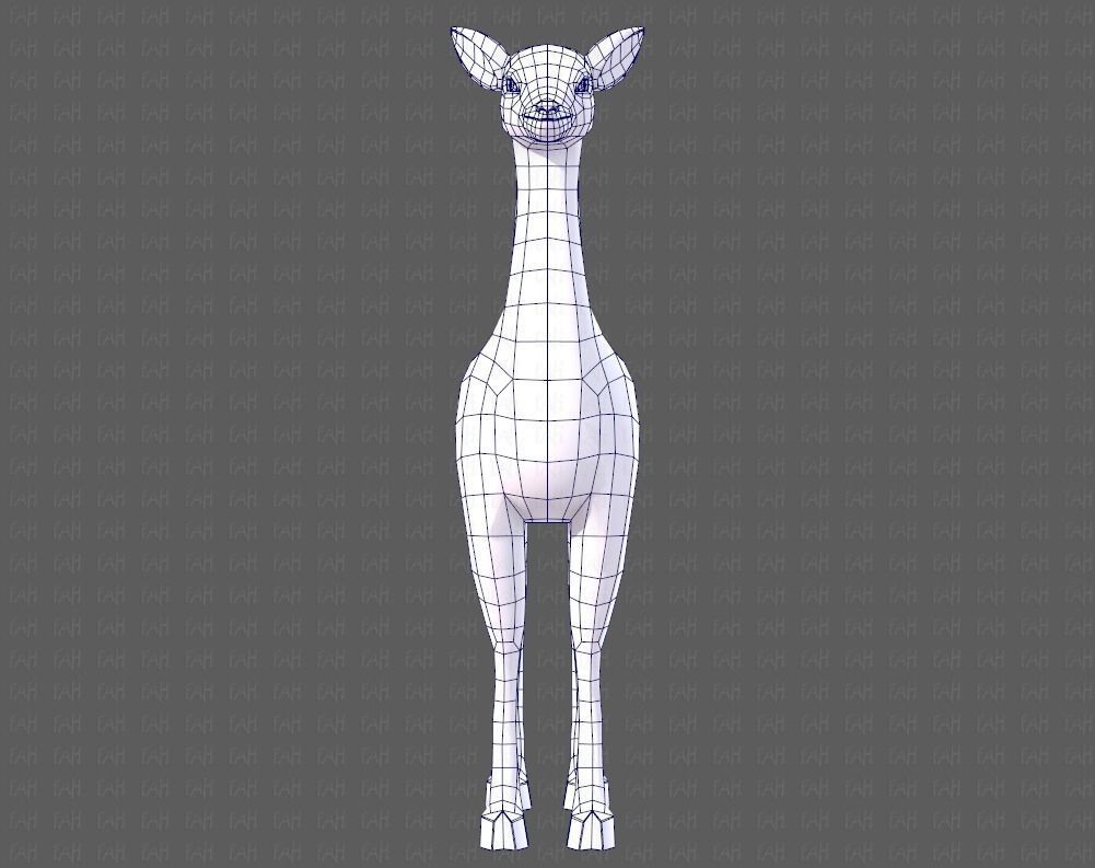 Deer V03 Low-poly 3D model_25