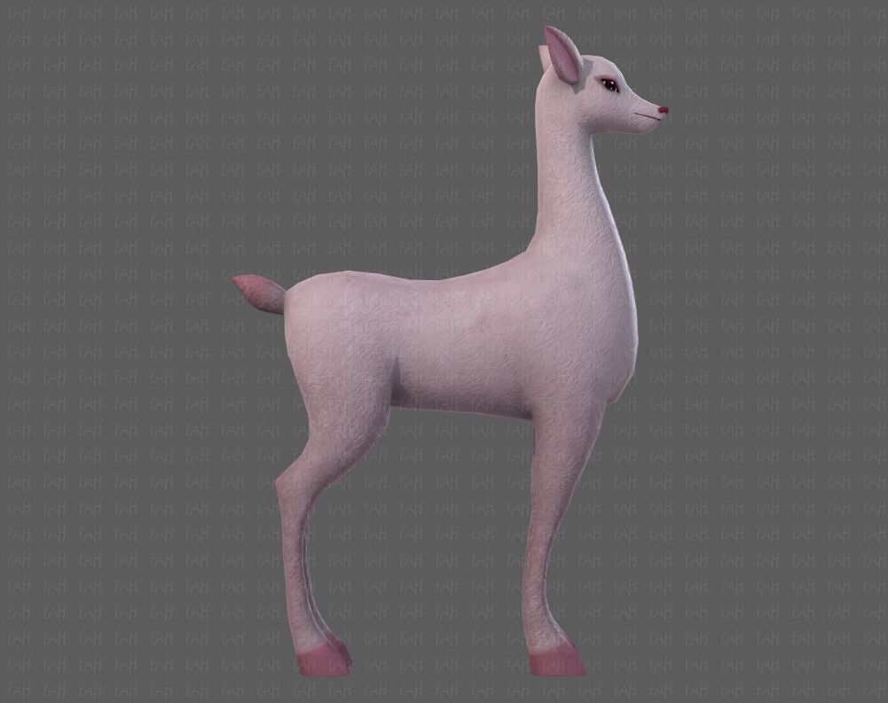 Deer V03 Low-poly 3D model_19