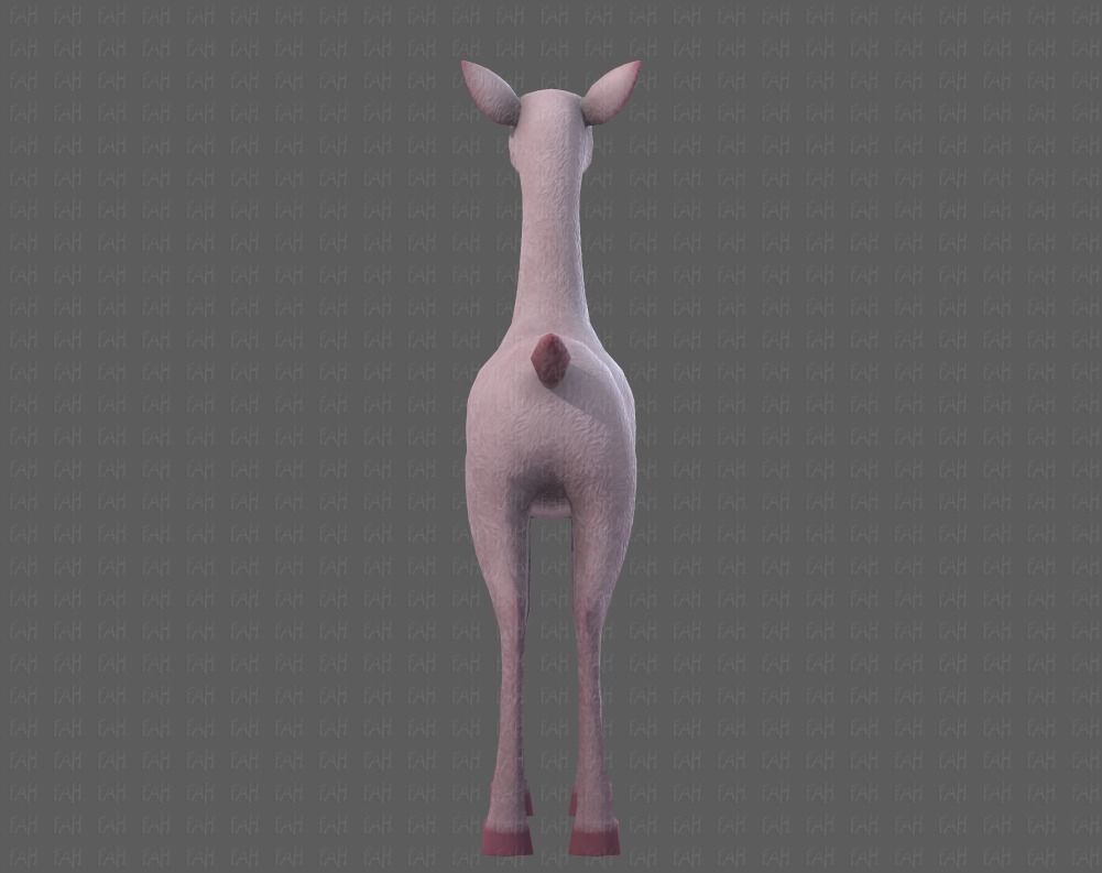 Deer V03 Low-poly 3D model_21