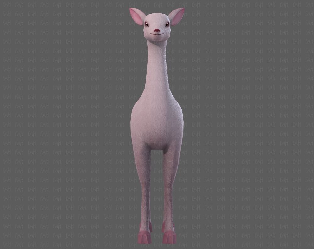 Deer V03 Low-poly 3D model_17