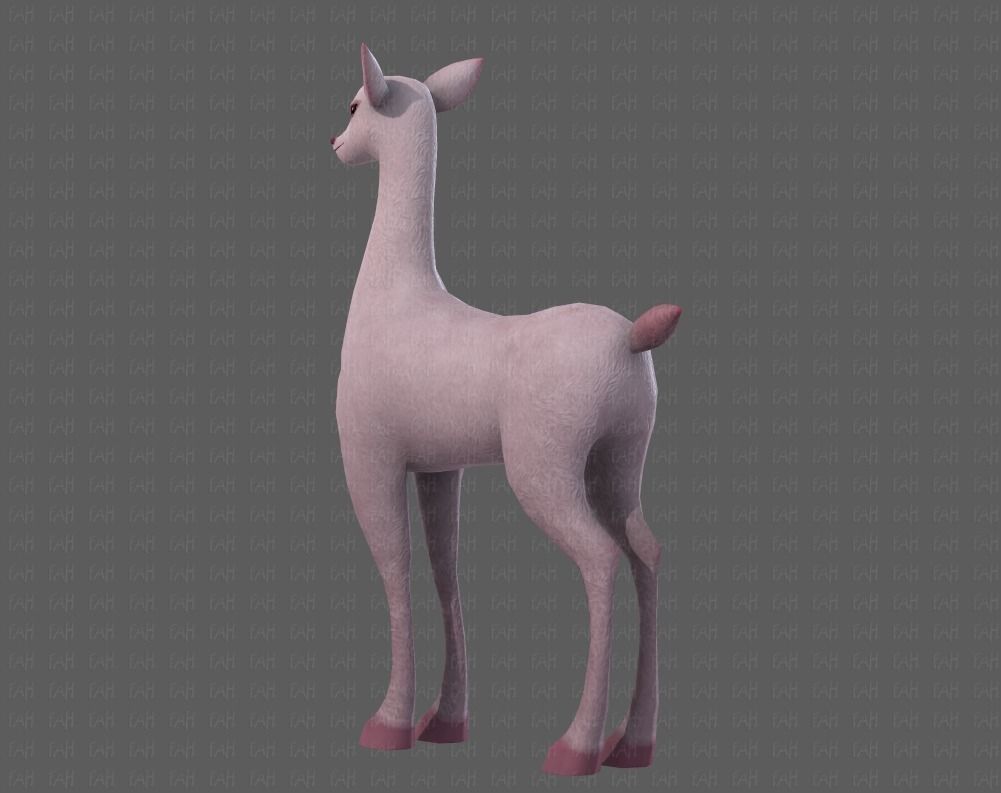 Deer V03 Low-poly 3D model_22