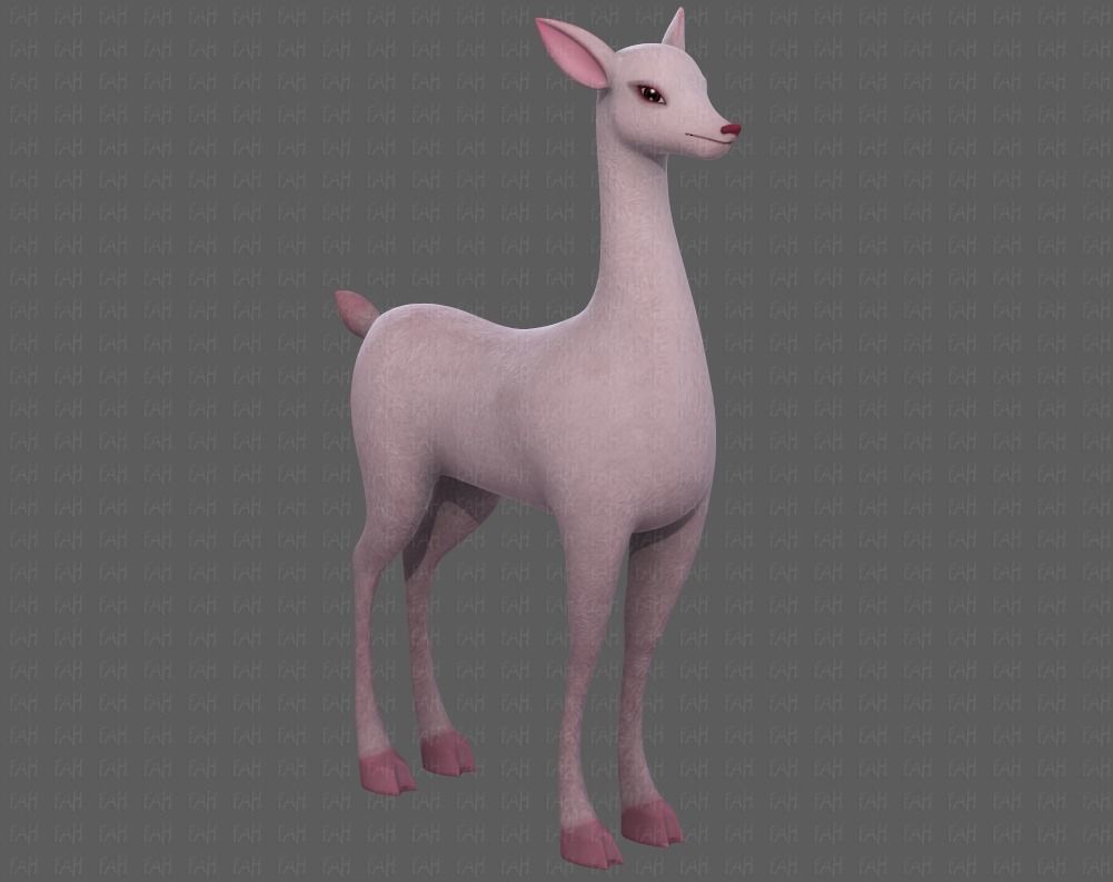 Deer V03 Low-poly 3D model_41
