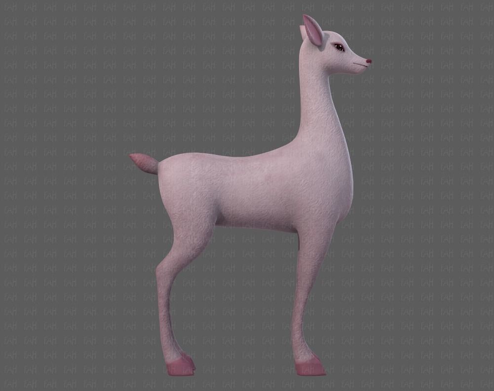 Deer V03 Low-poly 3D model_3
