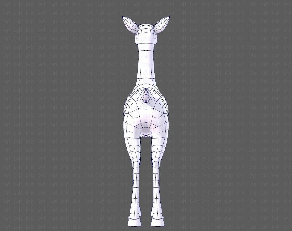 Deer V03 Low-poly 3D model_29