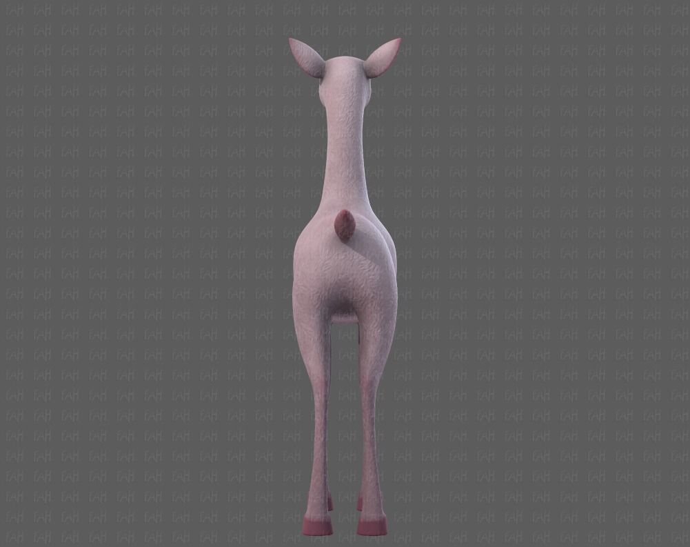 Deer V03 Low-poly 3D model_5