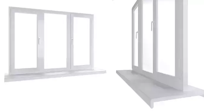 Large plastic window - whire