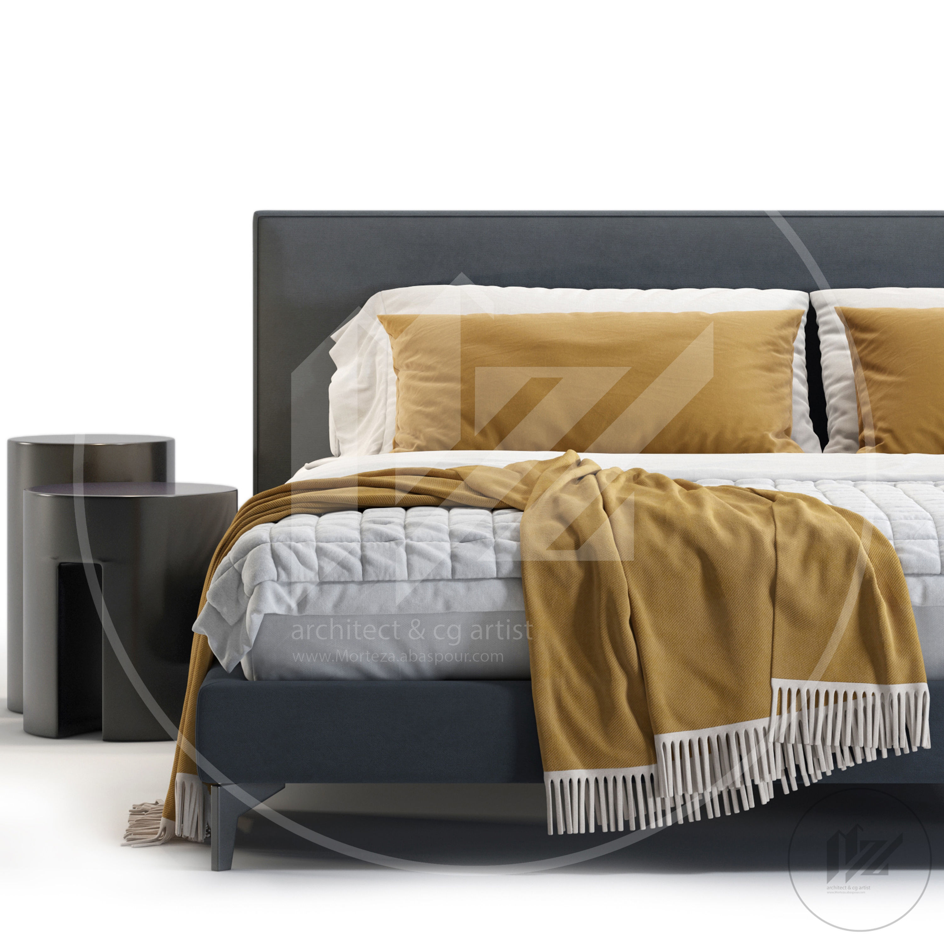 Meridiani Stone Bed 3D model_3