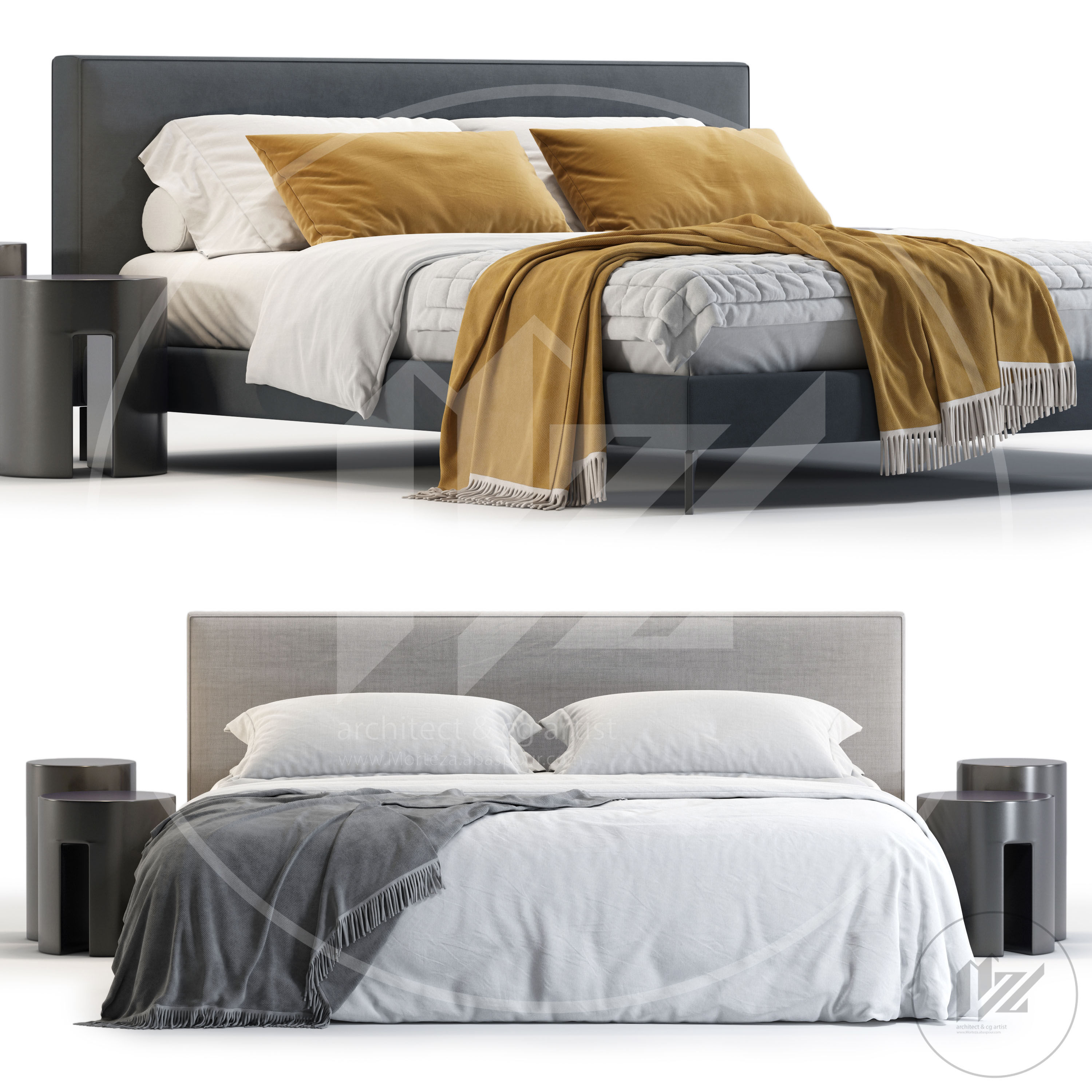 Meridiani Stone Bed 3D model_2