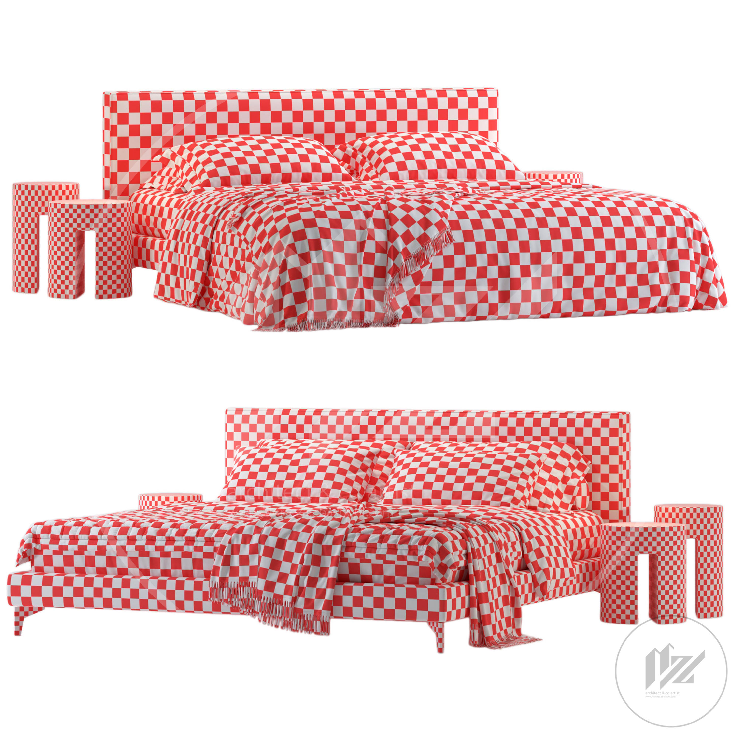 Meridiani Stone Bed 3D model_4