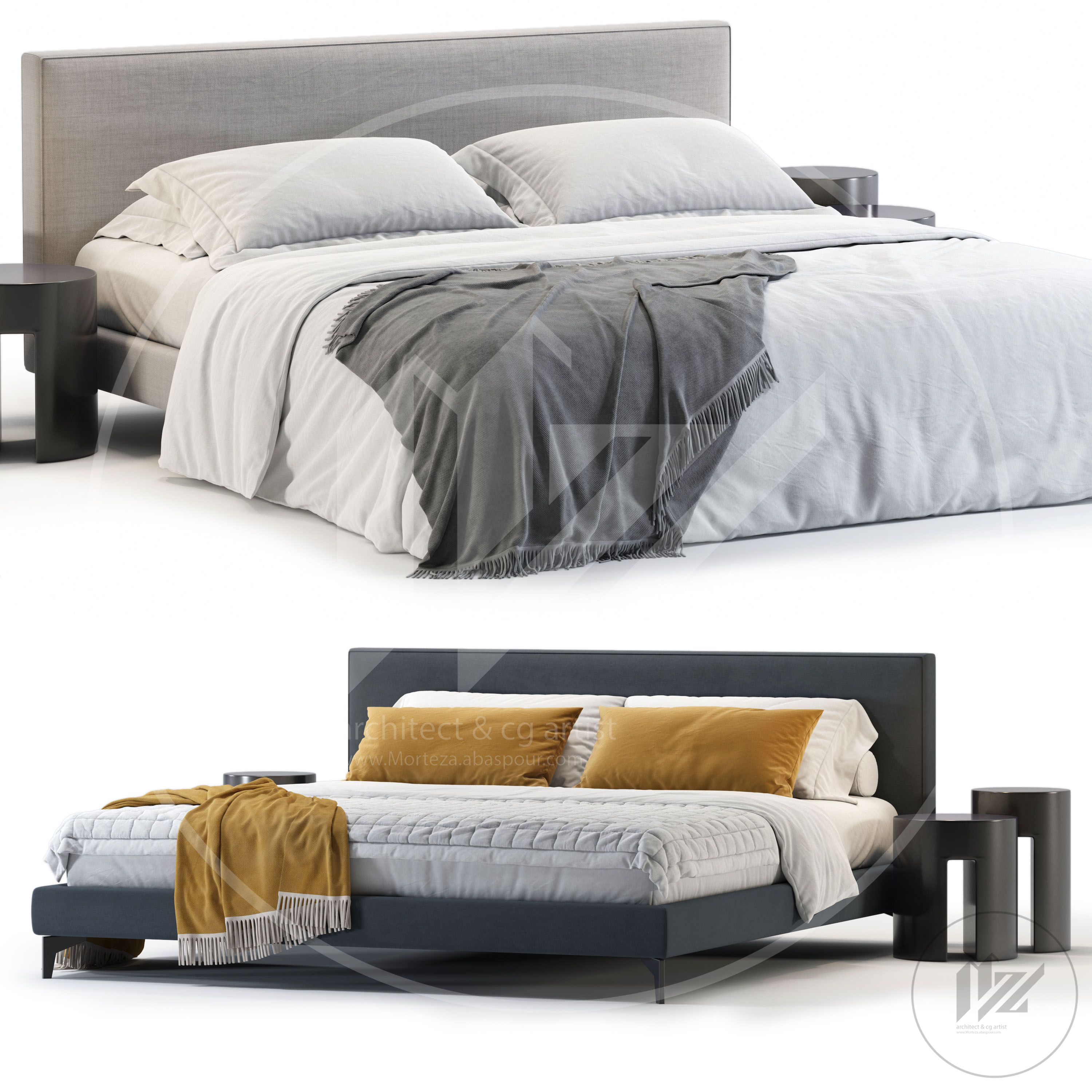 Meridiani Stone Bed 3D model_1