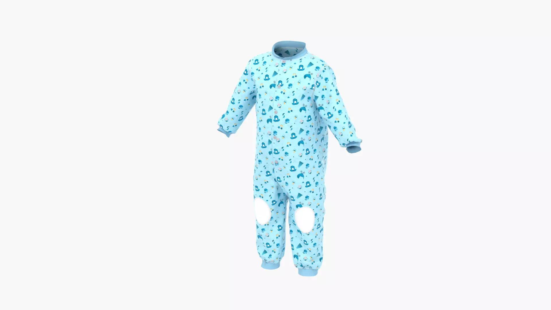 Baby Printed Overall 3D model