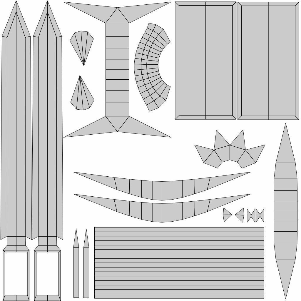 Chaossword Low-poly 3D model_7