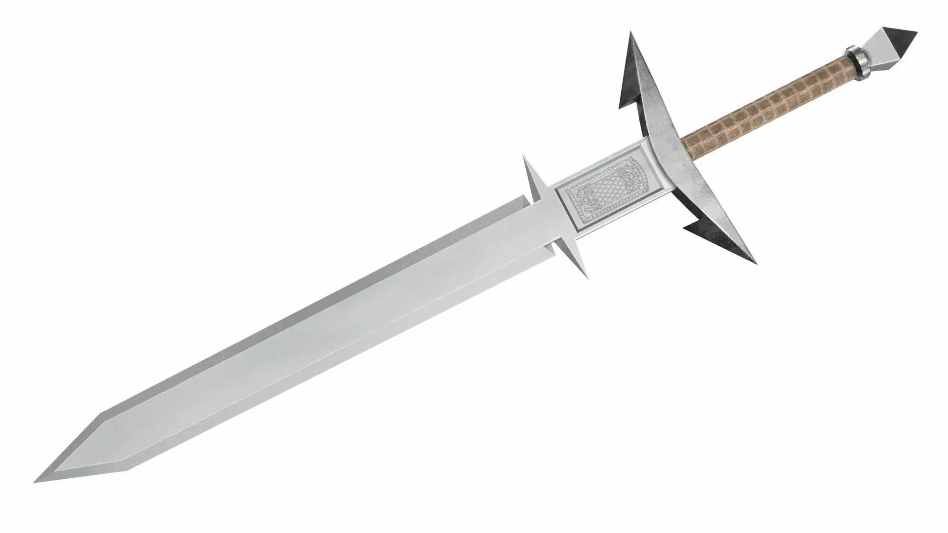 Chaossword Low-poly 3D model_0