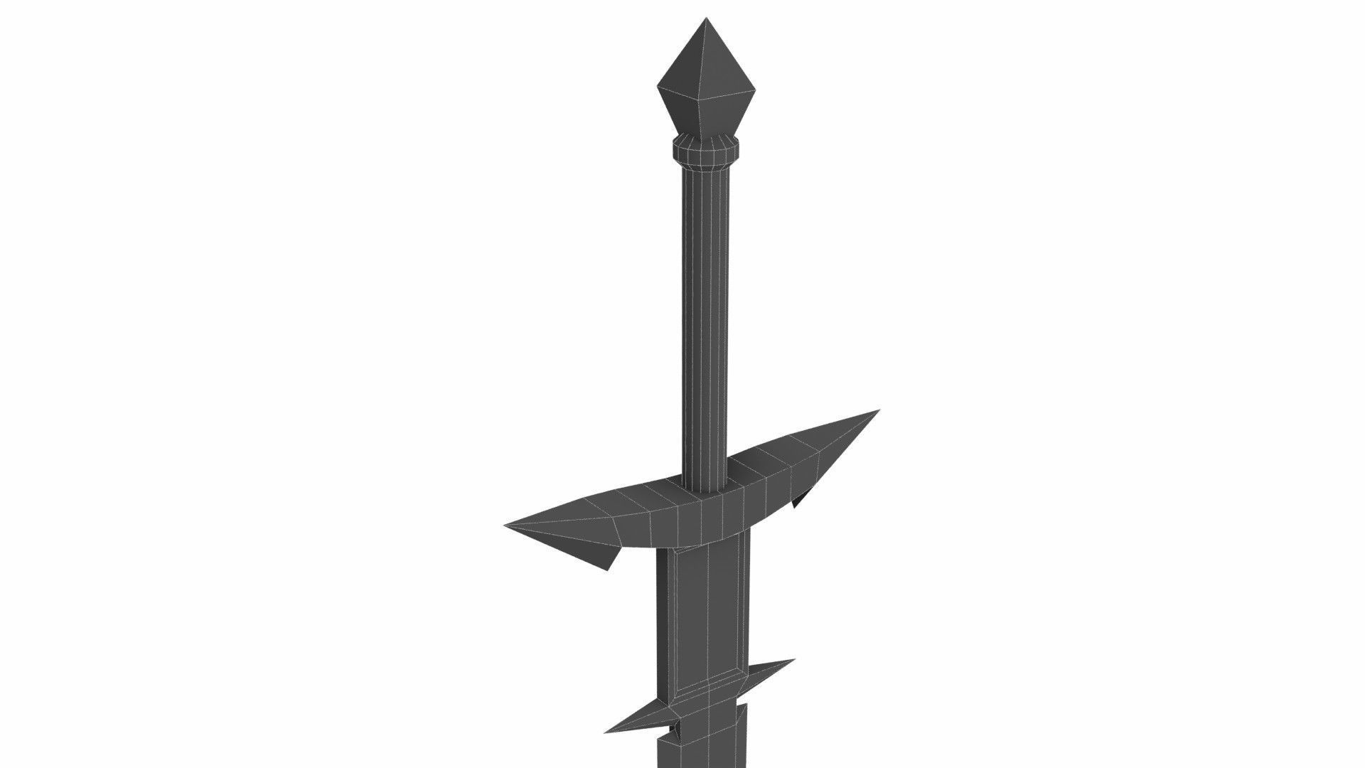 Chaossword Low-poly 3D model_6