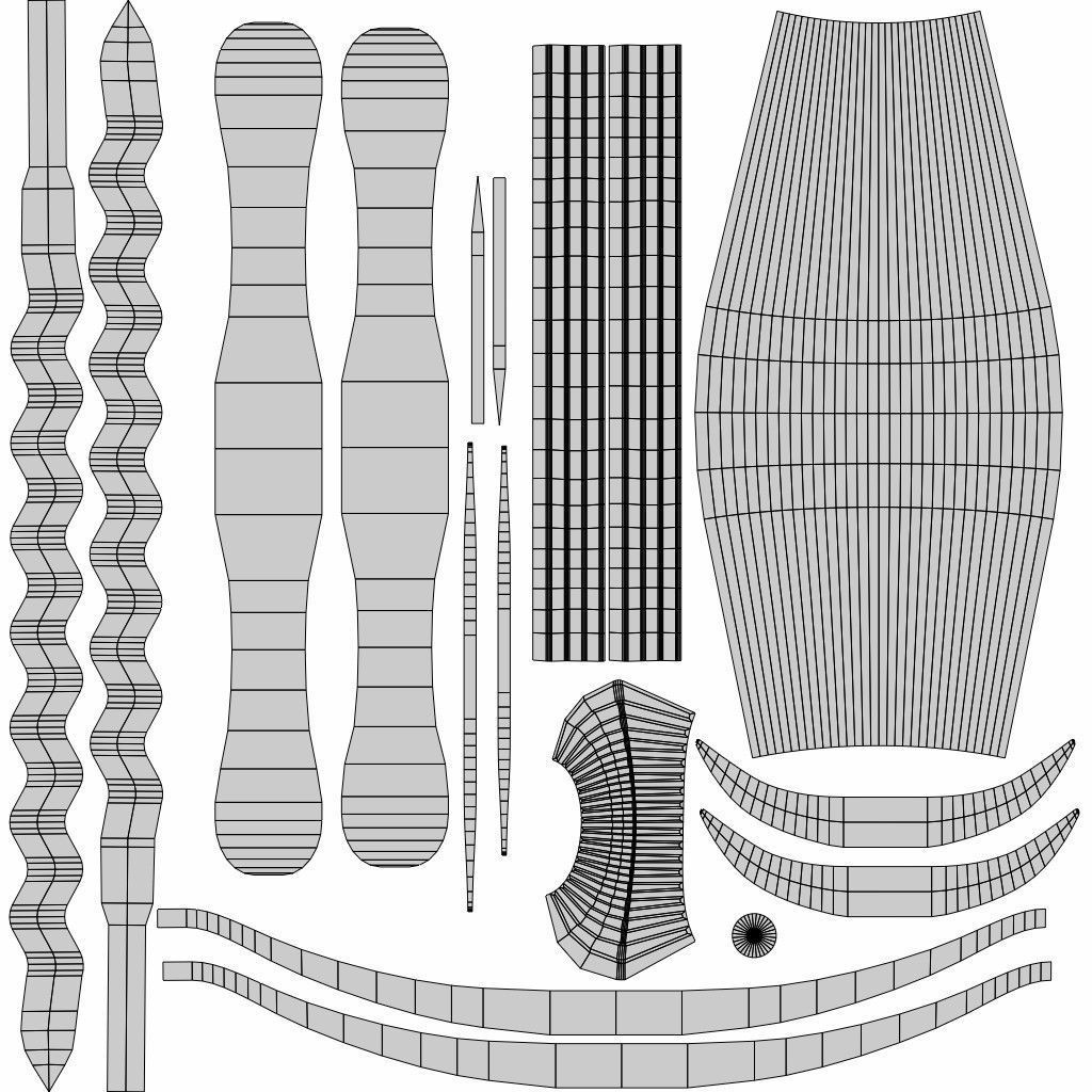 Flamberge 3D model_7