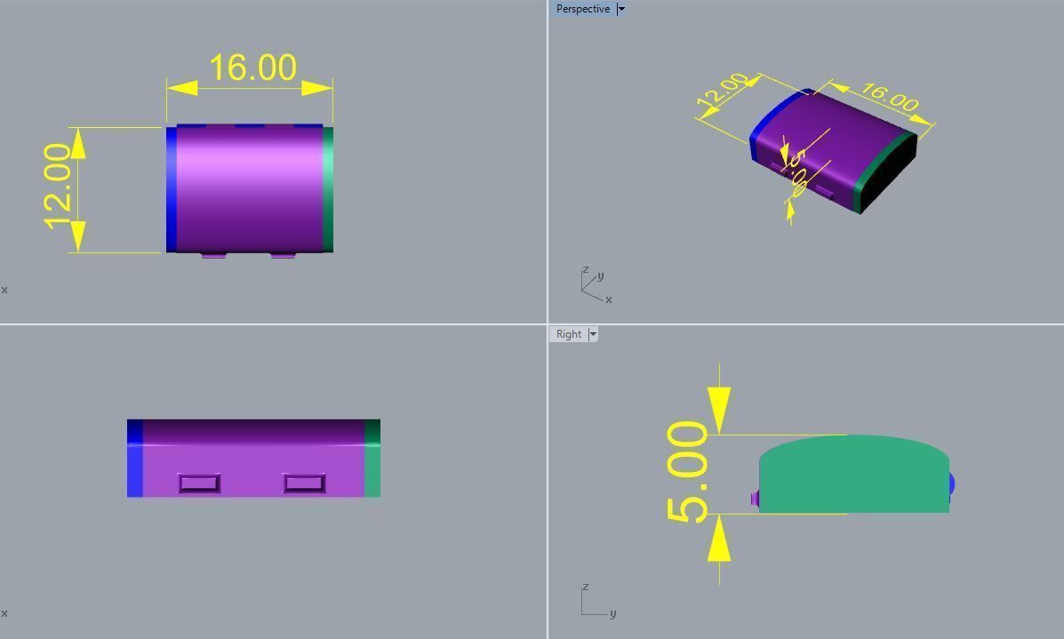 SMALL 12MM QUBAN BOX LOCK  3D print model_1